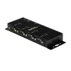 StarTech.com 4-Port USB auf DB9 RS232 Seriell Adapter Hub – Industrielle DIN-Schienen- und Wandmontage