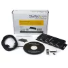 StarTech.com 4-Port USB auf DB9 RS232 Seriell Adapter Hub – Industrielle DIN-Schienen- und Wandmontage