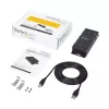 StarTech.com 4-Port USB auf DB9 RS232 Seriell Adapter Hub – Industrielle DIN-Schienen- und Wandmontage