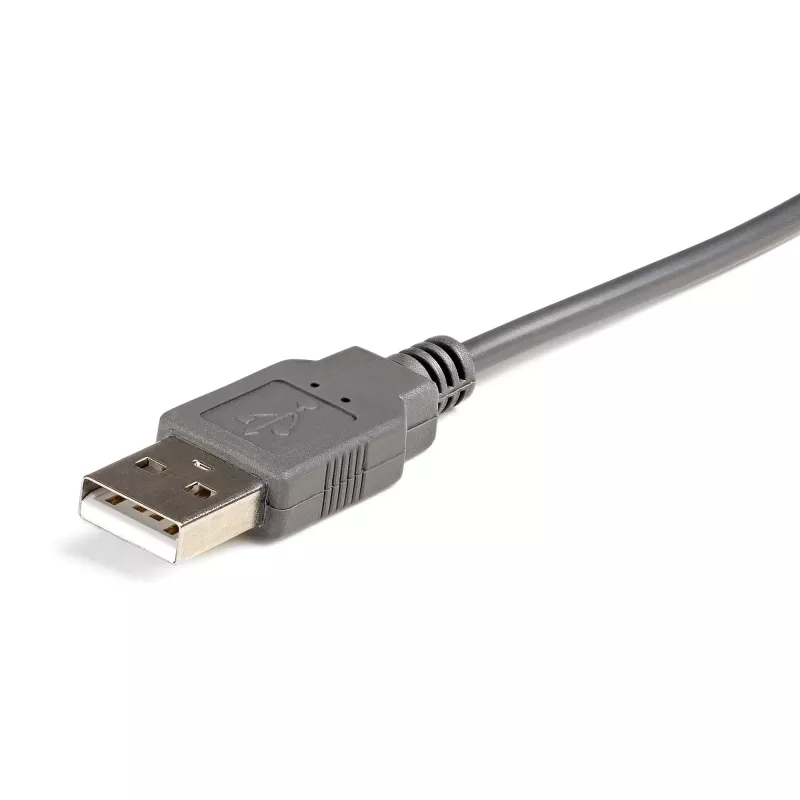 StarTech.com 3ft (91cm) 1-Port USB zu Seriell Kabel, DB9/DB25 RS232 zu USB Konverter, Prolific, USB zu Seriell Adapter