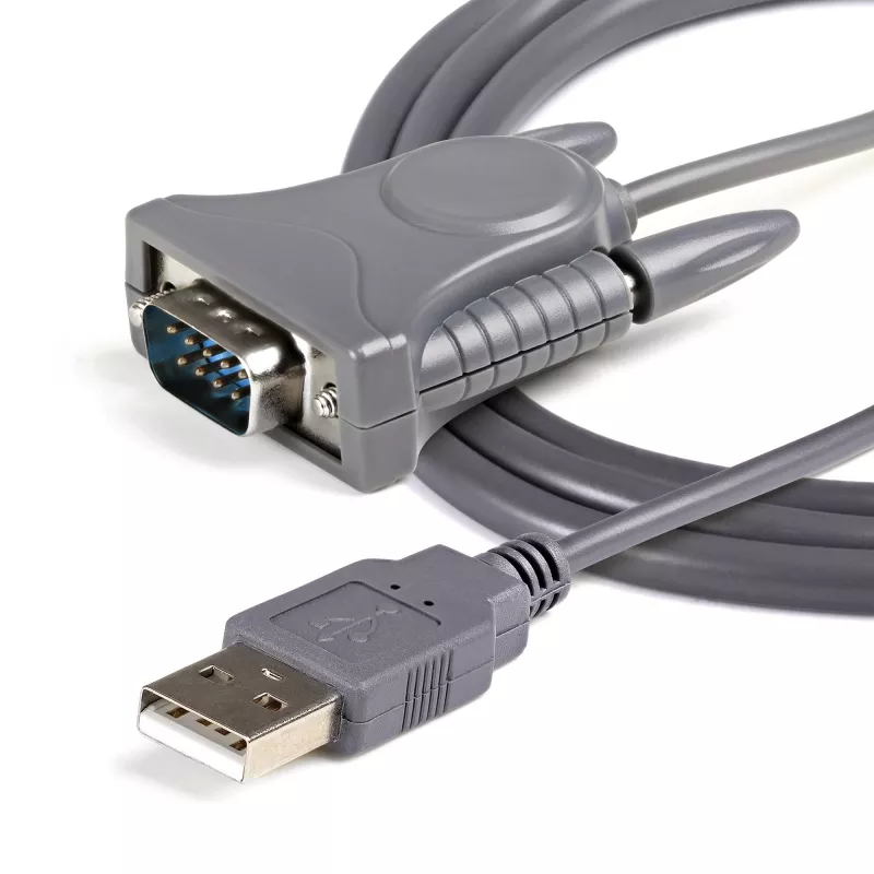 StarTech.com 3ft (91cm) 1-Port USB zu Seriell Kabel, DB9/DB25 RS232 zu USB Konverter, Prolific, USB zu Seriell Adapter