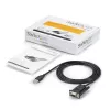 StarTech.com 6ft (1,8m) 1-Port USB zu Seriell RS232 Adapter, FTDI DB9 Seriell DCE Adapterkabel, Nullmodem, USB 2.0 - TAA