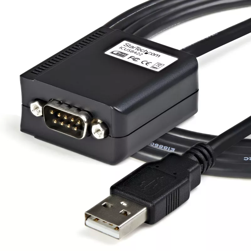 StarTech.com 1,8m 1-Port Professioneller RS422/485 USB Serielles Kabel-Adapter mit COM-Beibehaltung, USB auf RS422 Adapter - TAA