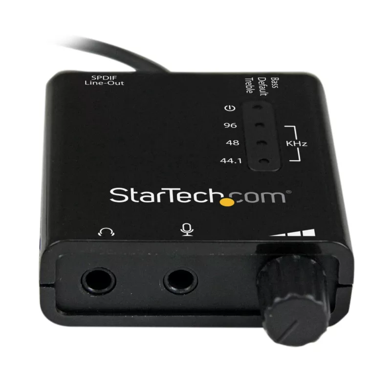 StarTech.com USB Stereo Audio Adapter Externe Soundkarte mit SPDIF Digital Audio und Stereo Mikrofon