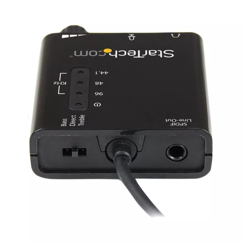 StarTech.com USB Stereo Audio Adapter Externe Soundkarte mit SPDIF Digital Audio und Stereo Mikrofon
