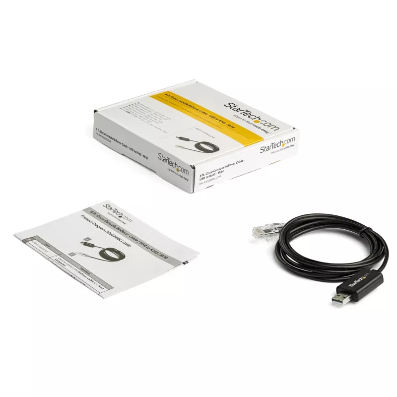 StarTech.com 1,8 m Cisco USB-Konsolenkabel – USB auf RJ45