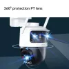 IP-Überwachungskamera IMOU Cruiser Triple IPC-S7UP-11M0WED — 2880×1620, 6 mm, 8× digitaler Zoom, kabelgebunden & kabellos, Außenbereich, Decken-/Wandmontage