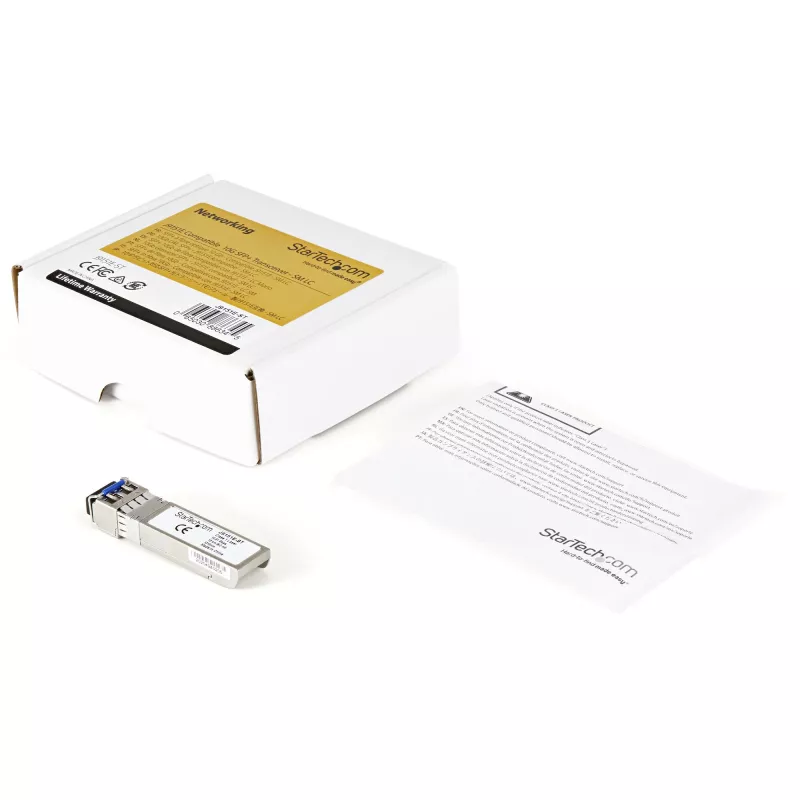 StarTech.com HPE J9151E Kompatibles SFP+ Modul – 10GBASE-LR – 10GbE Singlemode Glasfaser-Transceiver – 10GE Gigabit Ethernet SFP+ – LC 10km – 1310nm – DDM HPE 2930F, 8325, 3810M