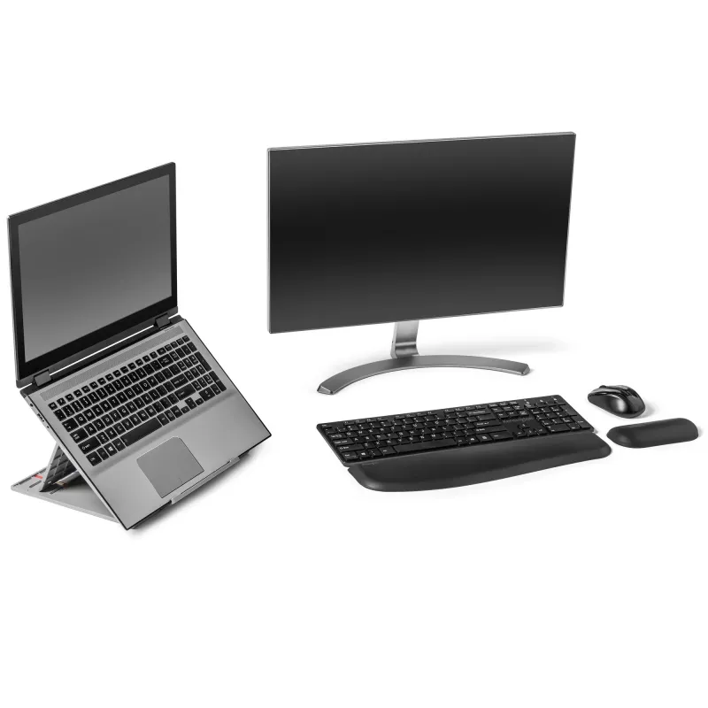 Kensington SmartFit Easy Riser Go – verstellbarer ergonomischer Laptop-Riser und Kühlständer für Laptops bis 17 Zoll