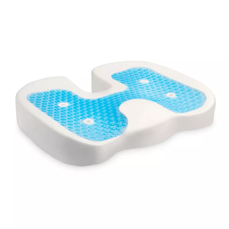 Kensington Premium Cool-Gel Sitzkissen, Sitzkissen, Memory-Schaum, Stuhl, Schwarz, Einfarbig, Reißverschluss