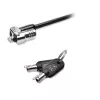 Kensington MICROSAVER 2.0 MK LAPTOP-SCHLOSS, Schlüssel, Stahl, Schwarz, Silber