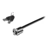 Kensington MICROSAVER 2.0 MK LAPTOP-SCHLOSS, Schlüssel, Stahl, Schwarz, Silber