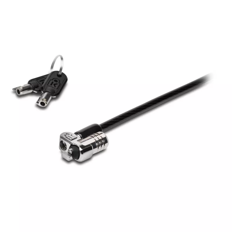 Kensington MICROSAVER 2.0 MK LAPTOP-SCHLOSS, Schlüssel, Stahl, Schwarz, Silber