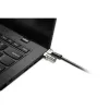 Kensington MICROSAVER 2.0 MK LAPTOP-SCHLOSS, Schlüssel, Stahl, Schwarz, Silber