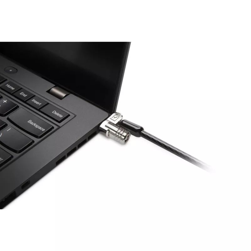 Kensington MICROSAVER 2.0 MK LAPTOP-SCHLOSS, Schlüssel, Stahl, Schwarz, Silber