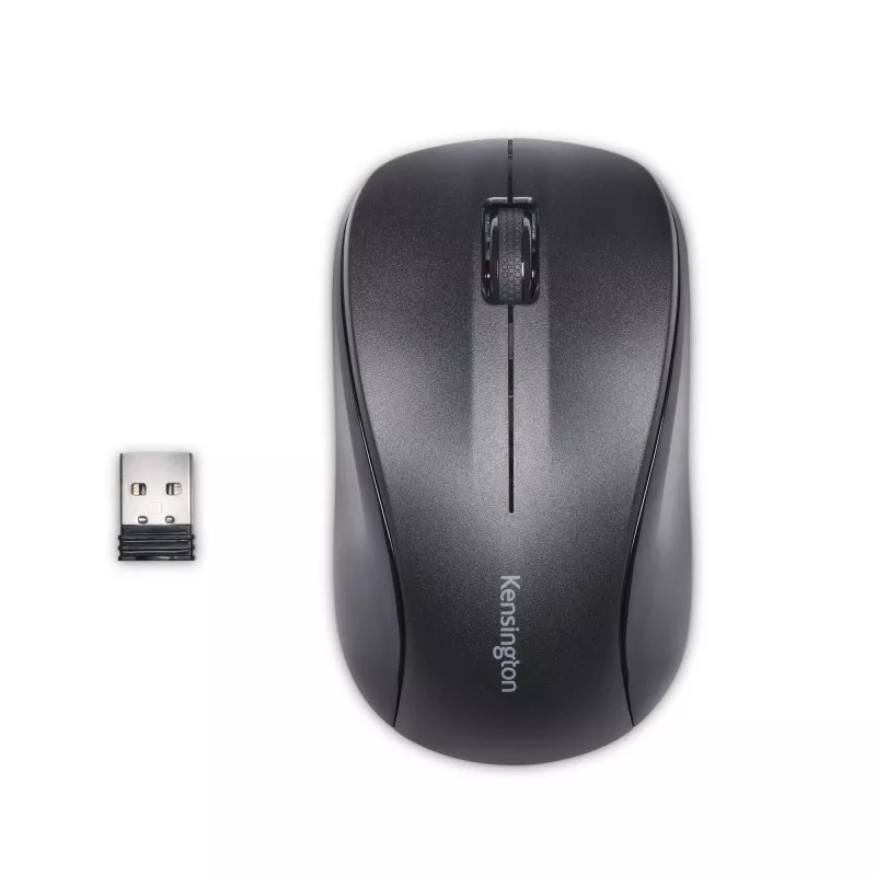 Kensington Wireless ValuMaus, beidhändig, Optisch, RF Wireless, 1000 DPI, Schwarz