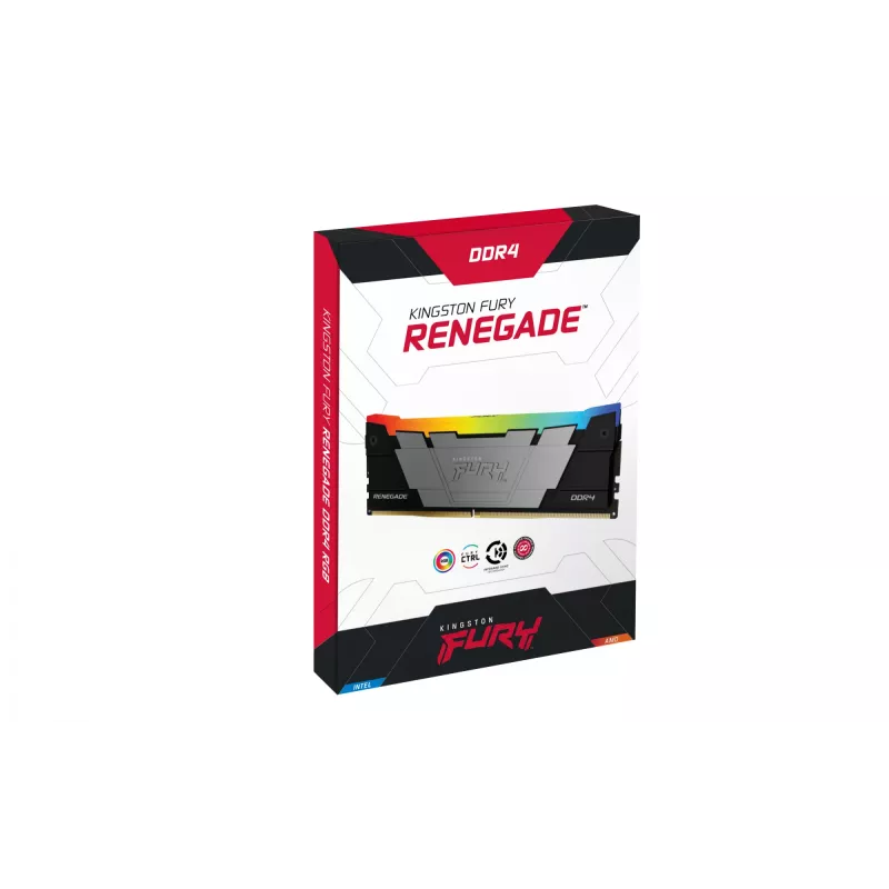 Kingston Technology FURY 16GB 3600MT/s DDR4 CL16 DIMM (Kit of 2) Renegade RGB
