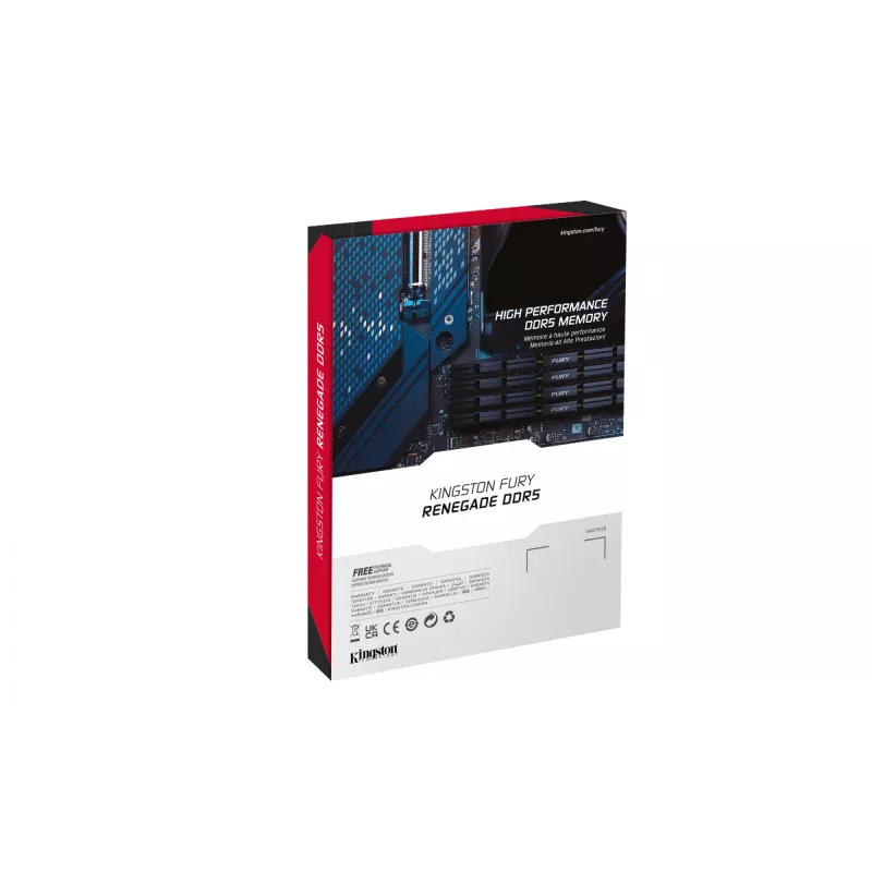 Kingston Technology FURY 16GB 6400MT/s DDR5 CL32 DIMM Renegade Silver