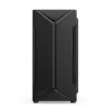 PC-Gehäuse KRUX Astro Cube Schwarz — Cube-Chassis, unterstützt Micro ATX/Mini-ITX, 1×3,5 Zoll + 2×2,5 Zoll Einschübe, Seitenfenster, max. Netzteil 28 cm, max. Kühlerhöhe 136 mm