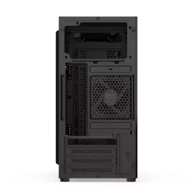 PC-Gehäuse KRUX Astro Cube Schwarz — Cube-Chassis, unterstützt Micro ATX/Mini-ITX, 1×3,5 Zoll + 2×2,5 Zoll Einschübe, Seitenfenster, max. Netzteil 28 cm, max. Kühlerhöhe 136 mm