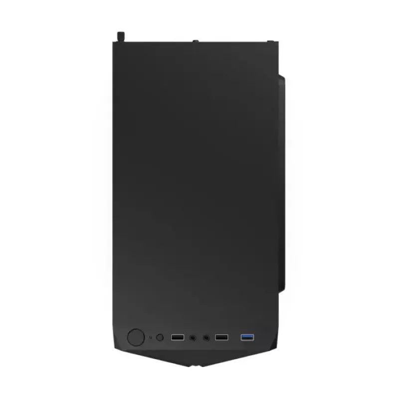 PC-Gehäuse KRUX Astro Cube Schwarz — Cube-Chassis, unterstützt Micro ATX/Mini-ITX, 1×3,5 Zoll + 2×2,5 Zoll Einschübe, Seitenfenster, max. Netzteil 28 cm, max. Kühlerhöhe 136 mm