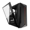 PC-Gehäuse KRUX Astro Cube Schwarz — Cube-Chassis, unterstützt Micro ATX/Mini-ITX, 1×3,5 Zoll + 2×2,5 Zoll Einschübe, Seitenfenster, max. Netzteil 28 cm, max. Kühlerhöhe 136 mm