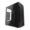 PC-Gehäuse KRUX Astro Cube Schwarz — Cube-Chassis, unterstützt Micro ATX/Mini-ITX, 1×3,5 Zoll + 2×2,5 Zoll Einschübe, Seitenfenster, max. Netzteil 28 cm, max. Kühlerhöhe 136 mm