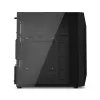 PC-Gehäuse KRUX Astro Cube Schwarz — Cube-Chassis, unterstützt Micro ATX/Mini-ITX, 1×3,5 Zoll + 2×2,5 Zoll Einschübe, Seitenfenster, max. Netzteil 28 cm, max. Kühlerhöhe 136 mm