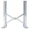 StarTech.com Faltbarer Laptop-Riser-Ständer, tragbarer höhenverstellbarer ergonomischer Laptop-Ständer, belüfteter Aluminiumrahmen trägt 10 kg, neigbar/erhöht/abgewinkelt für Laptop/Tablet, zusammenklappbares Design