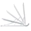 StarTech.com Faltbarer Laptop-Riser-Ständer, tragbarer höhenverstellbarer ergonomischer Laptop-Ständer, belüfteter Aluminiumrahmen trägt 10 kg, neigbar/erhöht/abgewinkelt für Laptop/Tablet, zusammenklappbares Design