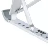 StarTech.com Faltbarer Laptop-Riser-Ständer, tragbarer höhenverstellbarer ergonomischer Laptop-Ständer, belüfteter Aluminiumrahmen trägt 10 kg, neigbar/erhöht/abgewinkelt für Laptop/Tablet, zusammenklappbares Design