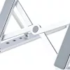 StarTech.com Faltbarer Laptop-Riser-Ständer, tragbarer höhenverstellbarer ergonomischer Laptop-Ständer, belüfteter Aluminiumrahmen trägt 10 kg, neigbar/erhöht/abgewinkelt für Laptop/Tablet, zusammenklappbares Design