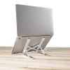 StarTech.com Faltbarer Laptop-Riser-Ständer, tragbarer höhenverstellbarer ergonomischer Laptop-Ständer, belüfteter Aluminiumrahmen trägt 10 kg, neigbar/erhöht/abgewinkelt für Laptop/Tablet, zusammenklappbares Design