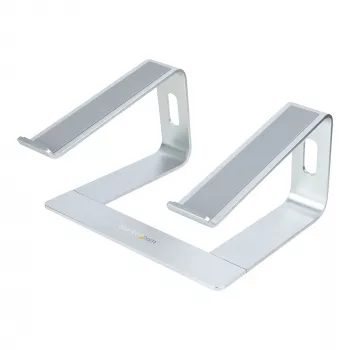 StarTech.com Laptop-Ständer für den Schreibtisch, unterstützt 5 kg/11 lb, Aluminium, Silber, ergonomische Laptop-Erhöhung, tragbarer Laptop-Halter, Computer-Ständer für MacBook Air/Pro, Dell XPS, Lenovo