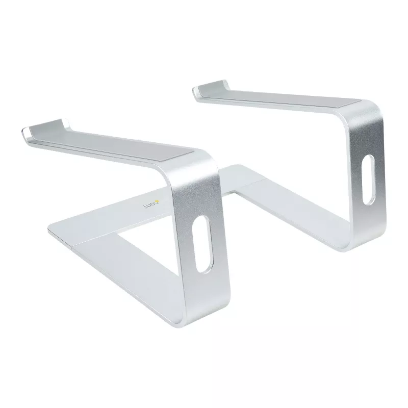 StarTech.com Laptop-Ständer für den Schreibtisch, unterstützt 5 kg/11 lb, Aluminium, Silber, ergonomische Laptop-Erhöhung, tragbarer Laptop-Halter, Computer-Ständer für MacBook Air/Pro, Dell XPS, Lenovo