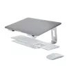 StarTech.com Laptop-Ständer für den Schreibtisch, unterstützt 5 kg/11 lb, Aluminium, Silber, ergonomische Laptop-Erhöhung, tragbarer Laptop-Halter, Computer-Ständer für MacBook Air/Pro, Dell XPS, Lenovo