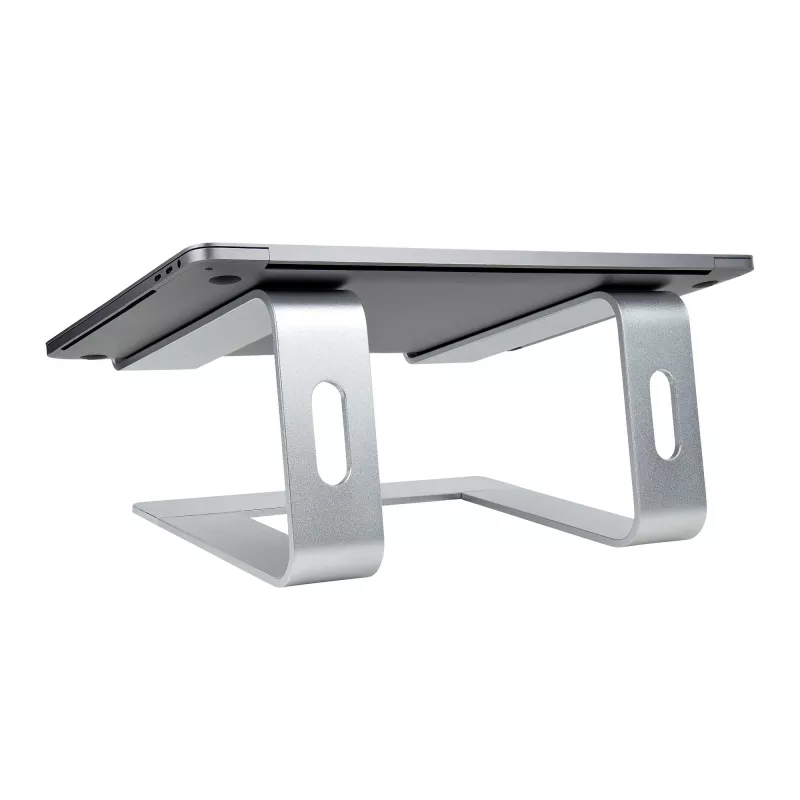 StarTech.com Laptop-Ständer für den Schreibtisch, unterstützt 5 kg/11 lb, Aluminium, Silber, ergonomische Laptop-Erhöhung, tragbarer Laptop-Halter, Computer-Ständer für MacBook Air/Pro, Dell XPS, Lenovo