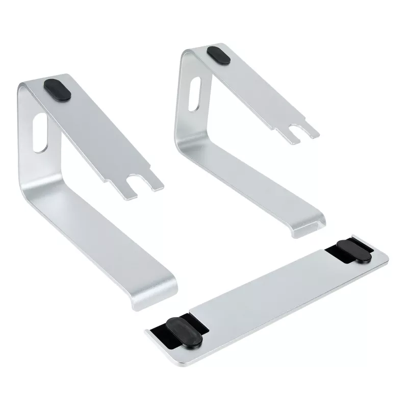 StarTech.com Laptop-Ständer für den Schreibtisch, unterstützt 5 kg/11 lb, Aluminium, Silber, ergonomische Laptop-Erhöhung, tragbarer Laptop-Halter, Computer-Ständer für MacBook Air/Pro, Dell XPS, Lenovo