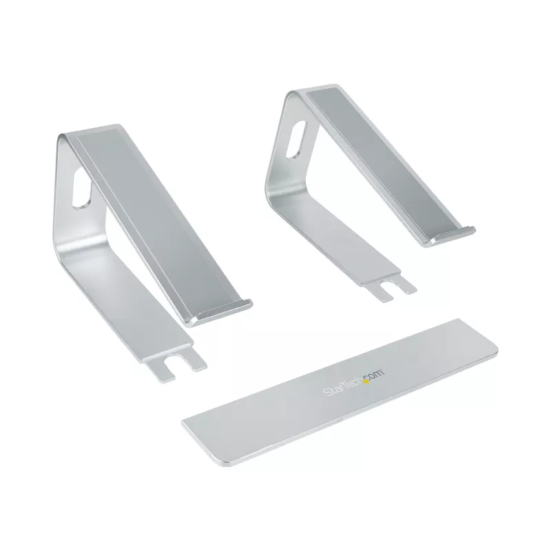 StarTech.com Laptop-Ständer für den Schreibtisch, unterstützt 5 kg/11 lb, Aluminium, Silber, ergonomische Laptop-Erhöhung, tragbarer Laptop-Halter, Computer-Ständer für MacBook Air/Pro, Dell XPS, Lenovo