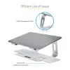 StarTech.com Laptop-Ständer für den Schreibtisch, unterstützt 5 kg/11 lb, Aluminium, Silber, ergonomische Laptop-Erhöhung, tragbarer Laptop-Halter, Computer-Ständer für MacBook Air/Pro, Dell XPS, Lenovo