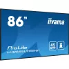 iiyama LH8665UHSB-B1 Signage Display Kiosk-Design 2,18 m (86 Zoll) LED Wi-Fi 800 cd/m² 4K Ultra HD Schwarz Integrierter Prozessor Android 11 24/7