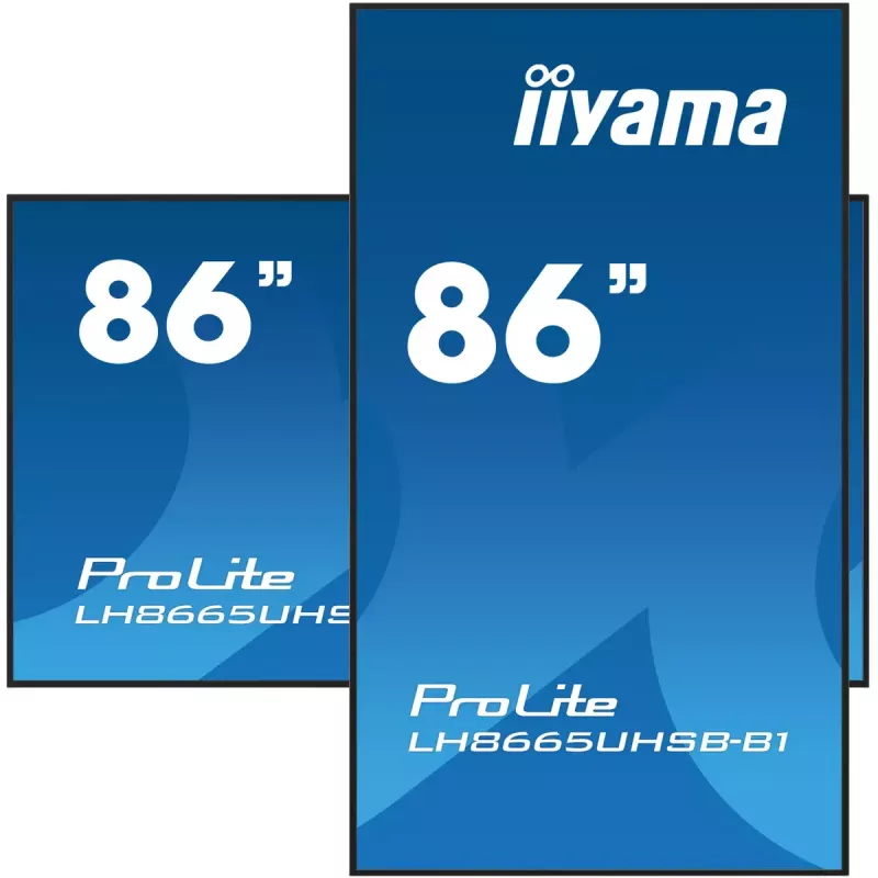 iiyama LH8665UHSB-B1 Signage Display Kiosk-Design 2,18 m (86 Zoll) LED Wi-Fi 800 cd/m² 4K Ultra HD Schwarz Integrierter Prozessor Android 11 24/7