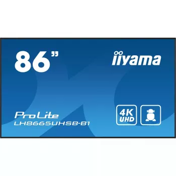 iiyama LH8665UHSB-B1 Signage Display Kiosk-Design 2,18 m (86 Zoll) LED Wi-Fi 800 cd/m² 4K Ultra HD Schwarz Integrierter Prozessor Android 11 24/7
