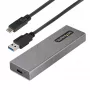 StarTech.com USB-C 10 Gbit/s auf M.2 NVMe oder M.2 SATA SSD-Gehäuse – Werkzeugloses externes Aluminiumgehäuse für M.2 PCIe/SATA NGFF SSD – USB Typ-C und Typ-A Hostkabel – Unterstützt 2230/2242/2260/2280