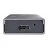 StarTech.com USB-C 10 Gbit/s auf M.2 NVMe oder M.2 SATA SSD-Gehäuse – Werkzeugloses externes Aluminiumgehäuse für M.2 PCIe/SATA NGFF SSD – USB Typ-C und Typ-A Hostkabel – Unterstützt 2230/2242/2260/2280
