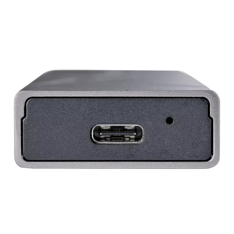 StarTech.com USB-C 10 Gbit/s auf M.2 NVMe oder M.2 SATA SSD-Gehäuse – Werkzeugloses externes Aluminiumgehäuse für M.2 PCIe/SATA NGFF SSD – USB Typ-C und Typ-A Hostkabel – Unterstützt 2230/2242/2260/2280