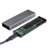 StarTech.com USB-C 10 Gbit/s auf M.2 NVMe oder M.2 SATA SSD-Gehäuse – Werkzeugloses externes Aluminiumgehäuse für M.2 PCIe/SATA NGFF SSD – USB Typ-C und Typ-A Hostkabel – Unterstützt 2230/2242/2260/2280