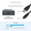 StarTech.com USB-C 10 Gbit/s auf M.2 NVMe oder M.2 SATA SSD-Gehäuse – Werkzeugloses externes Aluminiumgehäuse für M.2 PCIe/SATA NGFF SSD – USB Typ-C und Typ-A Hostkabel – Unterstützt 2230/2242/2260/2280