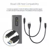 StarTech.com USB-C 10 Gbit/s auf M.2 NVMe oder M.2 SATA SSD-Gehäuse – Werkzeugloses externes Aluminiumgehäuse für M.2 PCIe/SATA NGFF SSD – USB Typ-C und Typ-A Hostkabel – Unterstützt 2230/2242/2260/2280