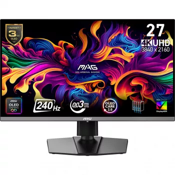 MSI MAG 272UP QD-OLED X24 Computer-Monitor 67,3 cm (26,5 Zoll) 3840 x 2160 Pixel 4K Ultra HD Schwarz